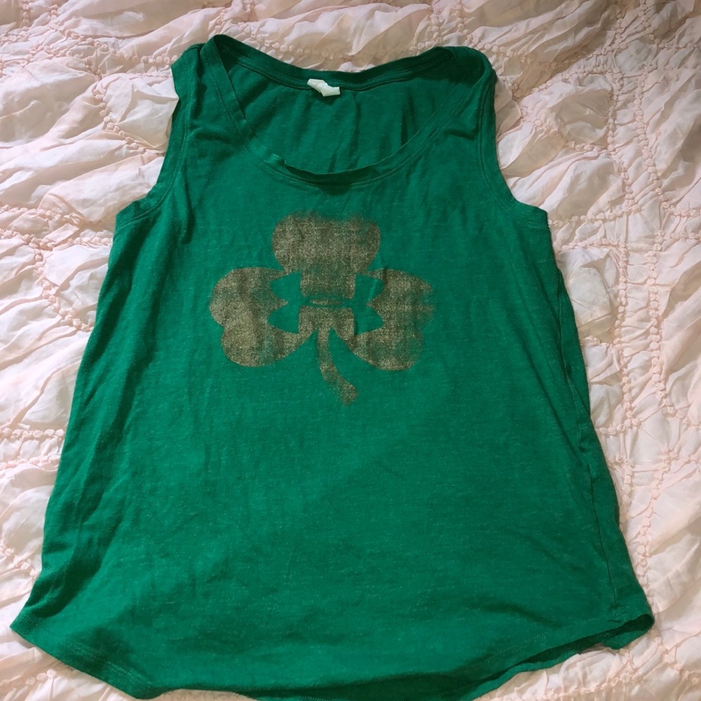 Green Shamrock Under Armour Tank